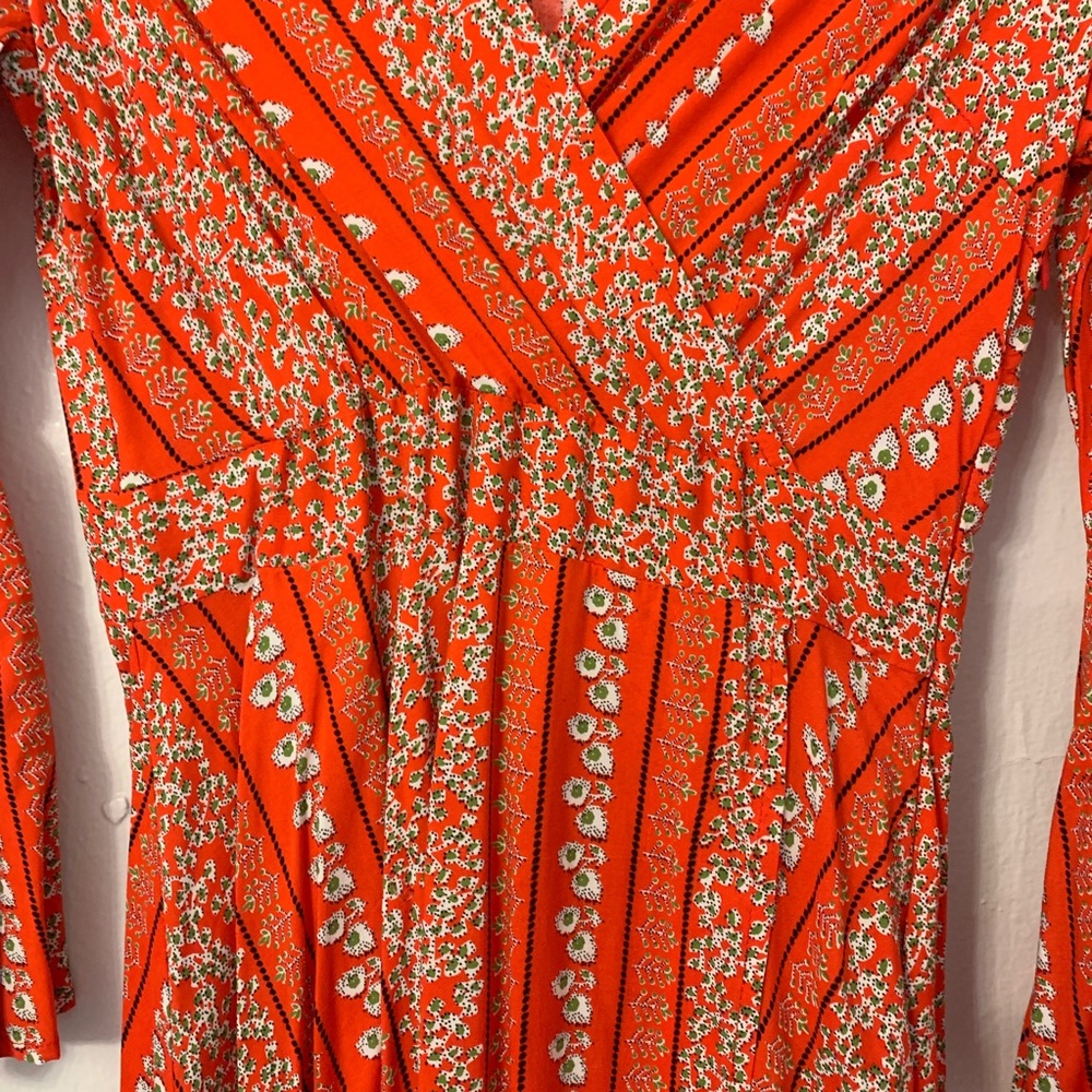 Orange Pattern Dress - Picture 7 of 8